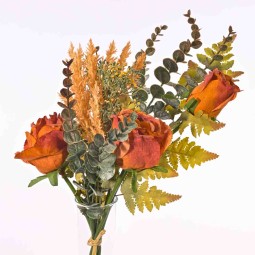 Mazzo frontale di Rose da 57 cm in vari colori - Arancione