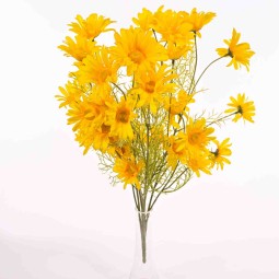 Margherite in mazzo -da 5 steli ramificatii cm. 52 in vari colori - Giallo