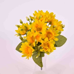 Margherite in mini mazzo - 26 Cm - Assortito in quattro colori