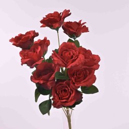 Rose in mazzo frontale - 50 cm - in vari colori - Rosso