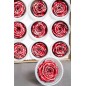 Rose stabilizzate con glitter in vari colori - Confezione 12 pezzi - Rosso glitterato