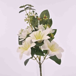 Gigli in mazzo frontale - 40 Cm - Crema