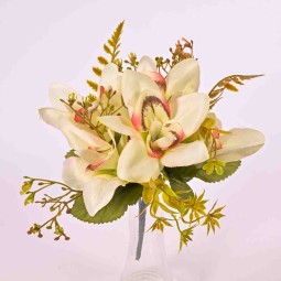 Orchidee in mini mazzo da 5 steli - 26 Cm in diversi colori assortiti