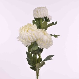 Ramo di Crisantemo- 65 Cm in vari colori - Bianco