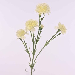 Garofano a mazzo da 3 steli ramificati cm. 62 in diversi colori - Bianco