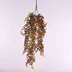 Felce in mazzo cadente - 82 Cm Rosso e Verde