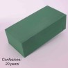 Spugna per fiori recisi 20 Pezzi - 23x11 Cm / Verde