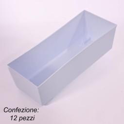 Vaschetta "2000" 12 Pezzi - 20x8x6 Cm / Bianco