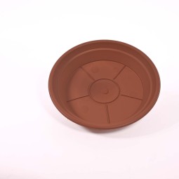 Sottovaso in plastica - 18 Cm / Terracotta