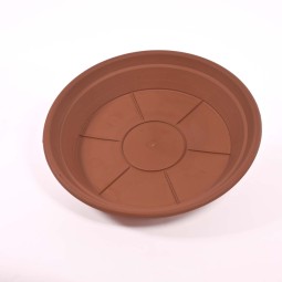 Sottovaso in plastica - 22 Cm / Terracotta
