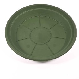 Sottovaso in plastica - 26 Cm / Verde