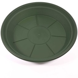 Sottovaso in plastica - 28 Cm / Verde