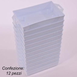 Portaspugna "MINI" 12 Pezzi - 14x7 Cm / Bianco