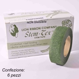 Floral Tape "Stem Tex" 6 Pezzi - 26 Mm / Verde