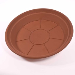 Sottovaso in plastica - 26 Cm / Terracotta