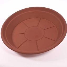 Sottovaso in plastica - 28 Cm / Terracotta