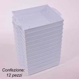 Portaspugna "Medio" 12 Pezzi - 13x1,5 Cm / Bianco