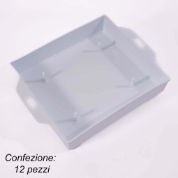 Portaspugna "Medio" 12 Pezzi - 13x1,5 Cm / Bianco