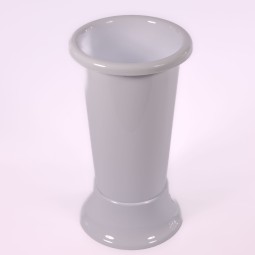 Portafiori in plastica "Ideal" - 11x25 Cm / Bianco