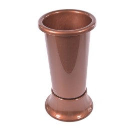 Portafiori in plastica "Ideal" - 11x25 Cm / Bronzo