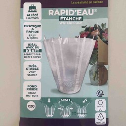 Riserve d'acqua per mazzi 20 Pezzi - D 10x14 Cm / Trasparente