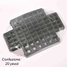 Gabbiette in plastica per spugna 20 Pezzi - 23x11x8 Cm / Verde