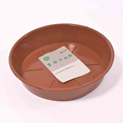 Sottovaso in plastica - 12 Cm / Terracotta