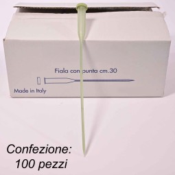 Fiale con punta 100 Pezzi - 30 Cm / Verde