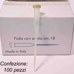 Fiale con punta 100 Pezzi - 18 Cm / Verde