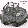 Gabbiette in plastica per spugna 20 Pezzi - 10x10x7 Cm / Verde