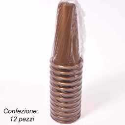 Vaso "Carrara" per loculo 12 Pezzi - 9x16 Cm / Bronzo