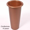 Vaso "Carrara" per loculo 12 Pezzi - 12x24 Cm / Bronzo