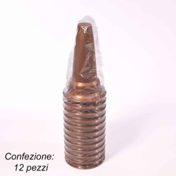 Vaso "Carrara" per loculo 12 Pezzi - 9x14 Cm / Bronzo