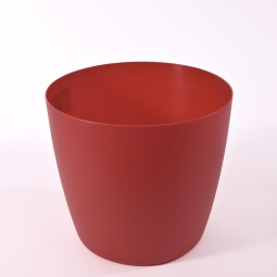 Coprivaso in plastica "Iris" - Rosso / 20x18,5 Cm