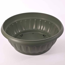 Ciotola tonda con riserva - 40x20 Cm / Verde rosmarino