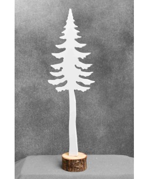 Albero in legno bianco - Due formati - 31 cm