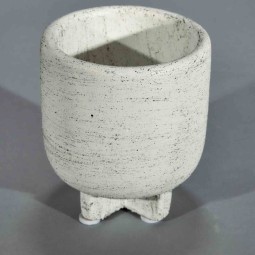 Vaso tondo in cemento - D 8 CM/H 9 CM