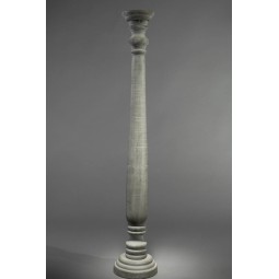 Candeliere in legno grigio - H 78 Cm