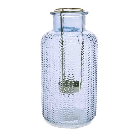 Porta tealight in vetro - 10x20 Cm / Azzurro