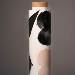 Bobina in PPL con cuori - 1x25 M / Bianco