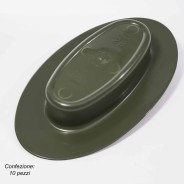 Ciotola ovale 6 Pezzi - 28 Cm / Verde