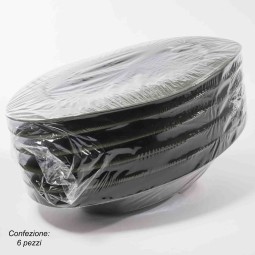 Ciotola ovale 6 Pezzi - 40 Cm / Verde