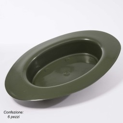 Ciotola ovale 6 Pezzi - 40 Cm / Verde