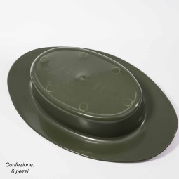 Ciotola ovale 6 Pezzi - 40 Cm / Verde