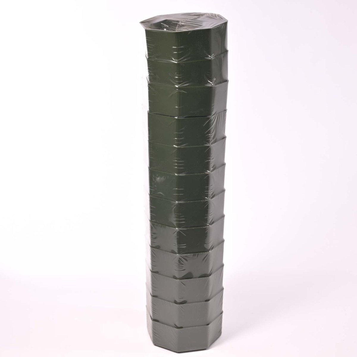 Ciotola ottagono 12 Pezzi - 10,5x4,5 Cm / Verde