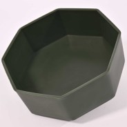 Ciotola ottagono 12 Pezzi - 10,5x4,5 Cm / Verde