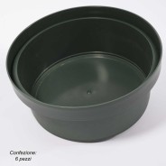 Ciotola "Tamburella" 6 Pezzi - 22x9 Cm / Verde