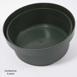 Ciotola "Tamburella" 6 Pezzi - 22x9 Cm / Verde