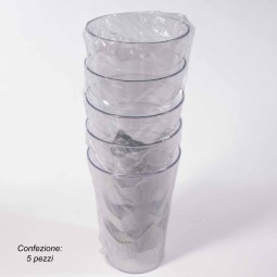 Vaso "Glamour" 5 Pezzi - 13x19 Cm / Trasparente