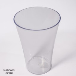 Vaso "Glamour" 5 Pezzi - 13x19 Cm / Trasparente